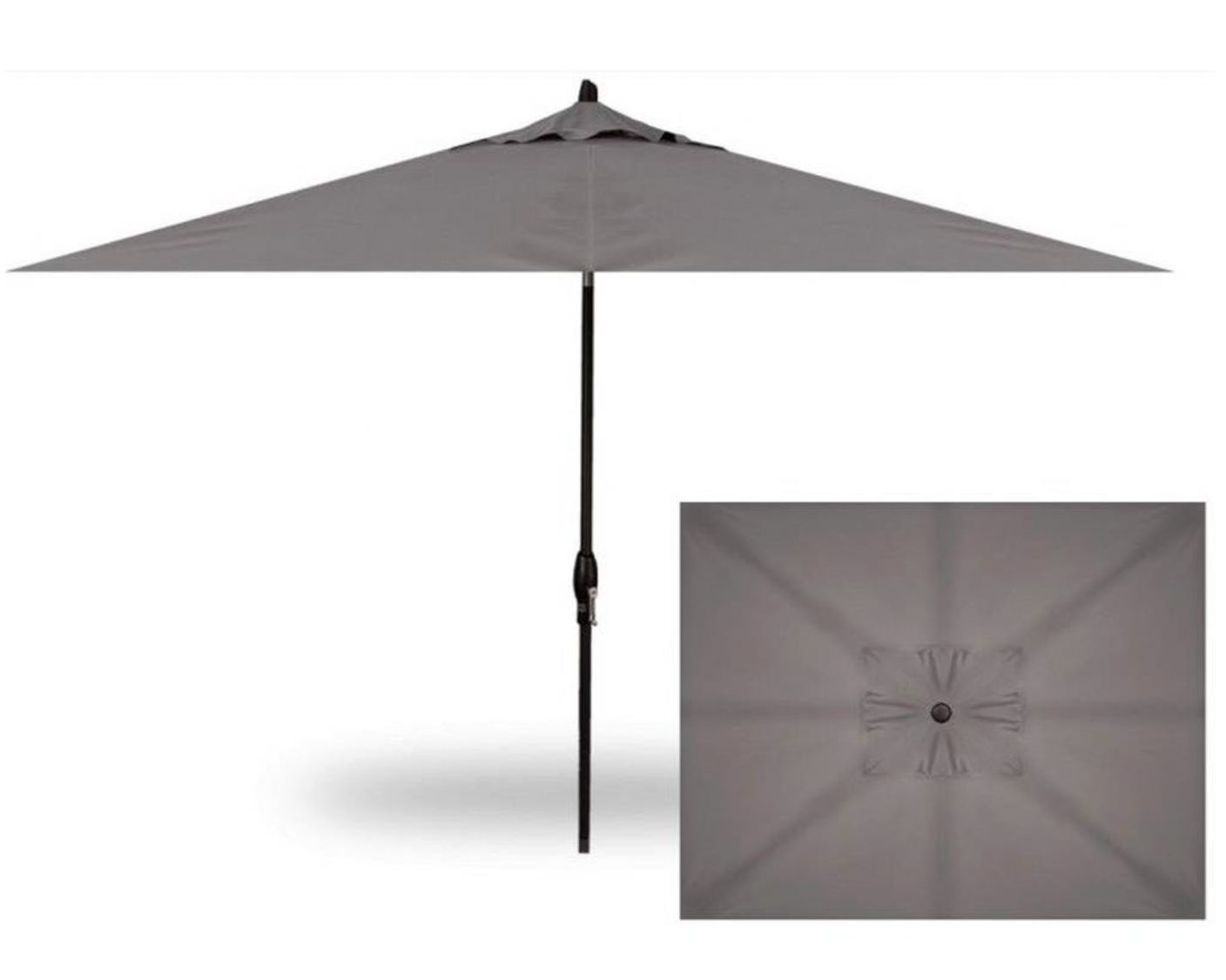 astella 10'x6' rectangle tilting patio umbrella PURPLE LEAF Cantilever 10' X 13' Extra Large, Grey use handle Simply Shade 6' x 10'