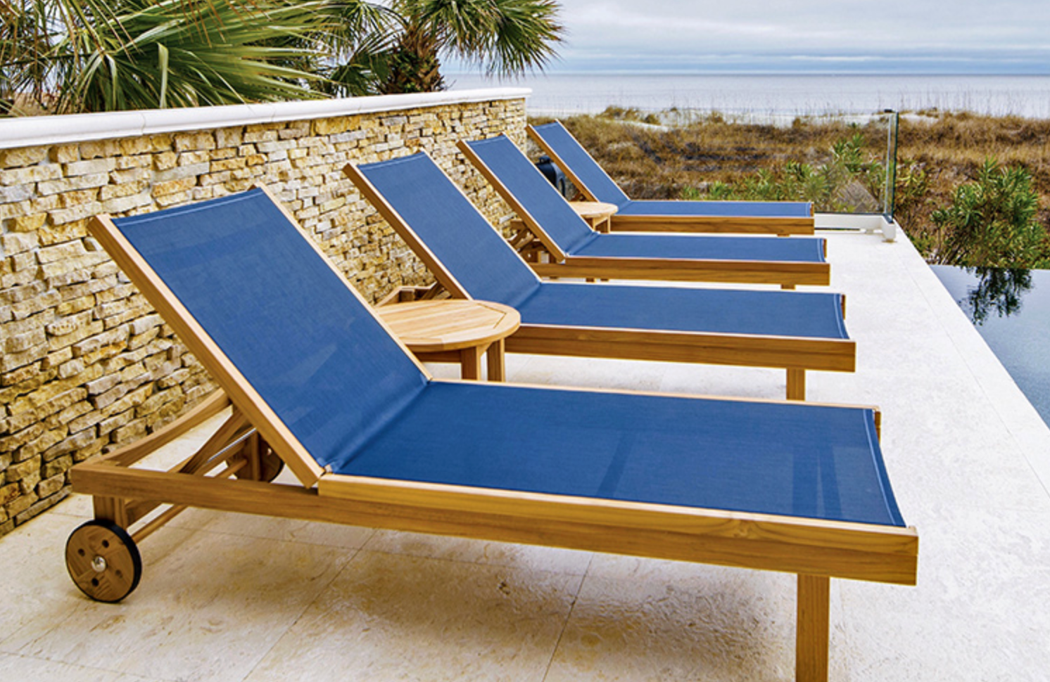 Royal Teak Sundaze Chaise Lounger 3-Piece Set