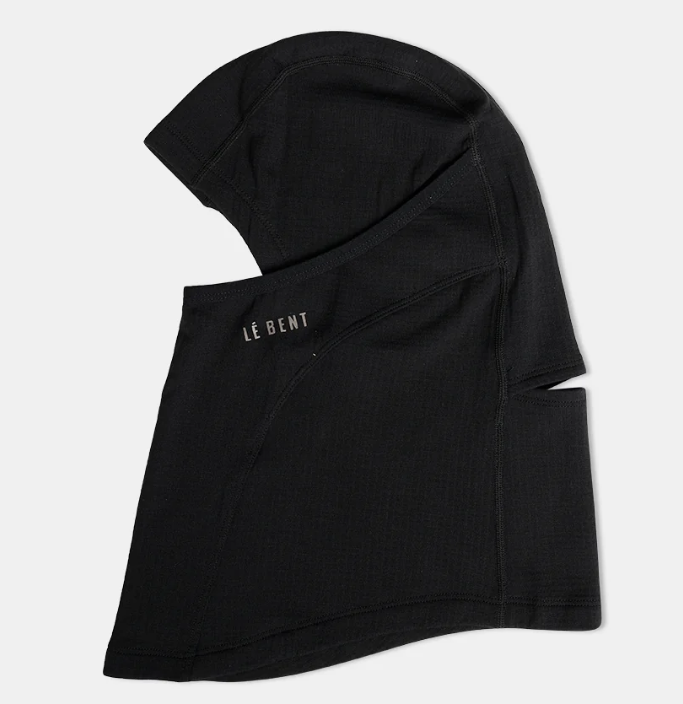 Le Bent Heavyweight Grid Fleece Balaclava Black