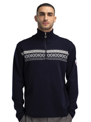 Dale of Norway Dalestølen Mens Sweater Navy / Off White