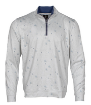 Jack & Sage Pow Turns Performance Tek Quarter Zip Snow Grey