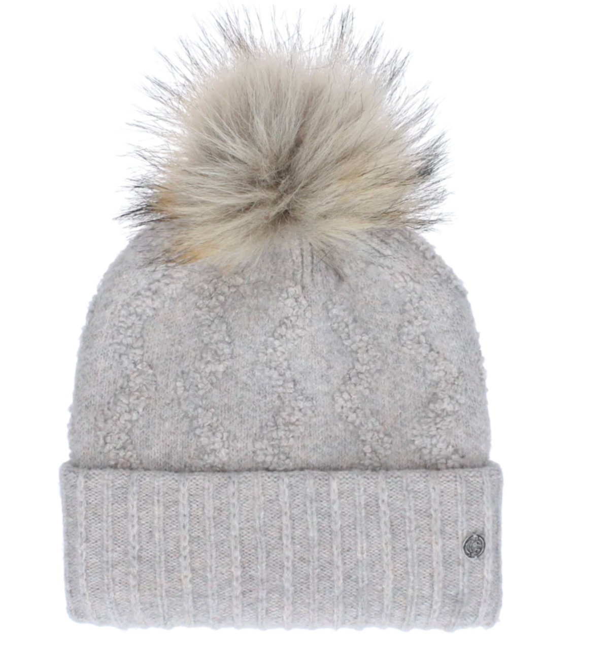 Chaos Sparkle Pom Beanie Vapor Grey