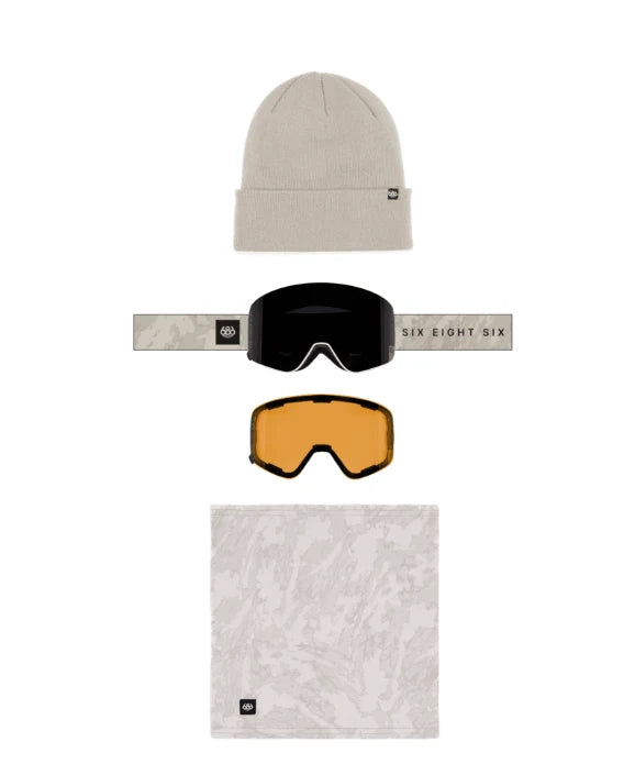 686 Smarty Magnetic Goggle Pack Limestone + Black + Amber
