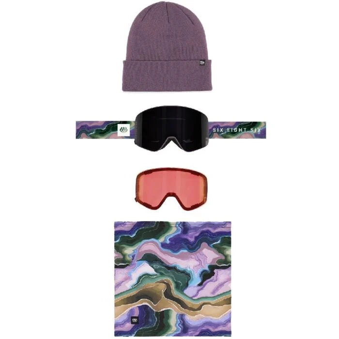 686 Smarty Magnetic Goggle Pack Sedimentary + Black + Rose