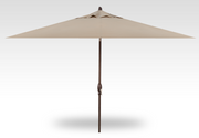 Treasure Garden 8 x 11 Crank Lift Rectangular Umbrella Eggshell (C) / White