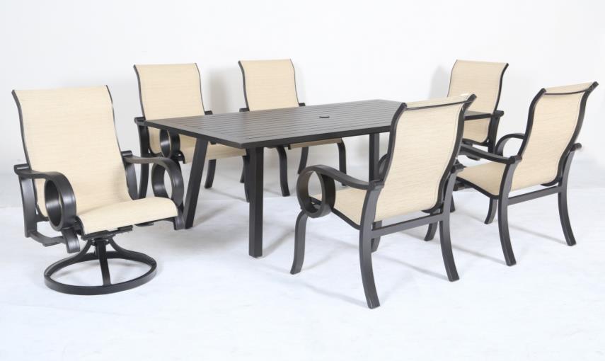 Life Outside Cast LO Slat Dining Tables