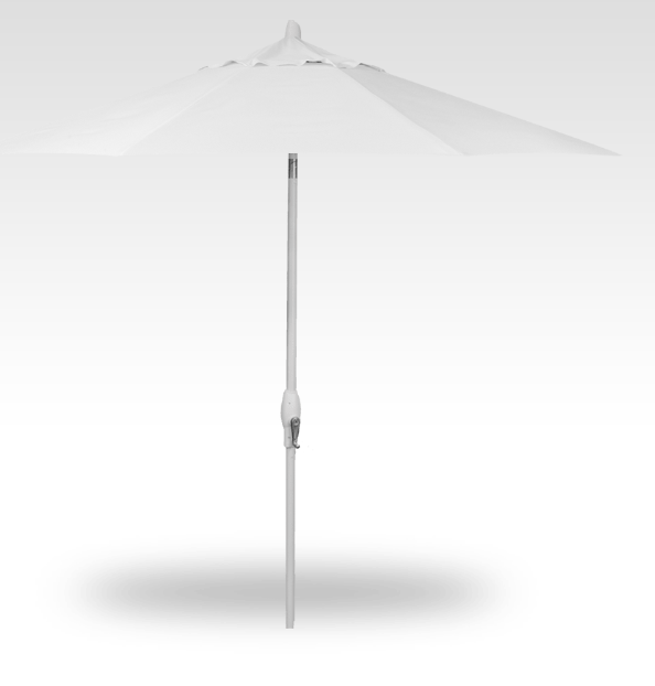 Treasure Garden 9 Auto Tilt Umbrella UM810_ / White / Natural-5404 (A)