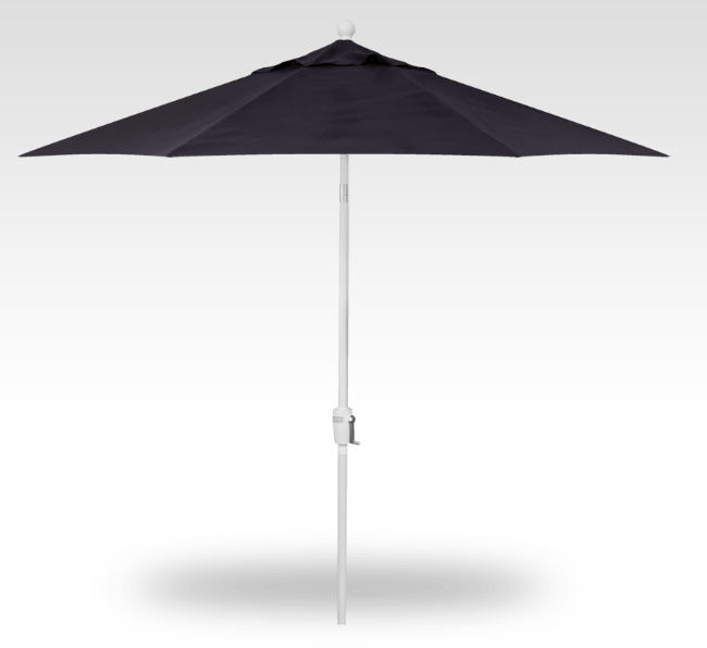 Treasure Garden 9 Button Tilt Umbrella UM920_ / White / Navy-4239 (Obravia 2)