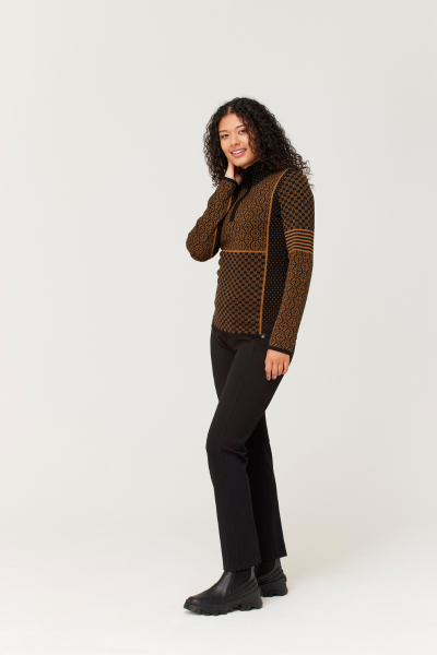 Women's Pow 100% Merino Zip Neck Sweater