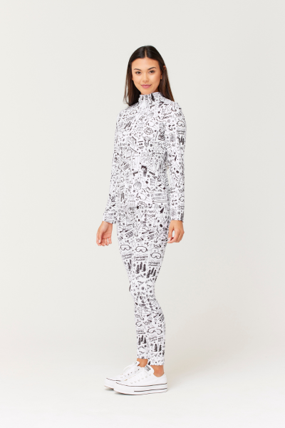 Women's Graffiti Base Layer Top