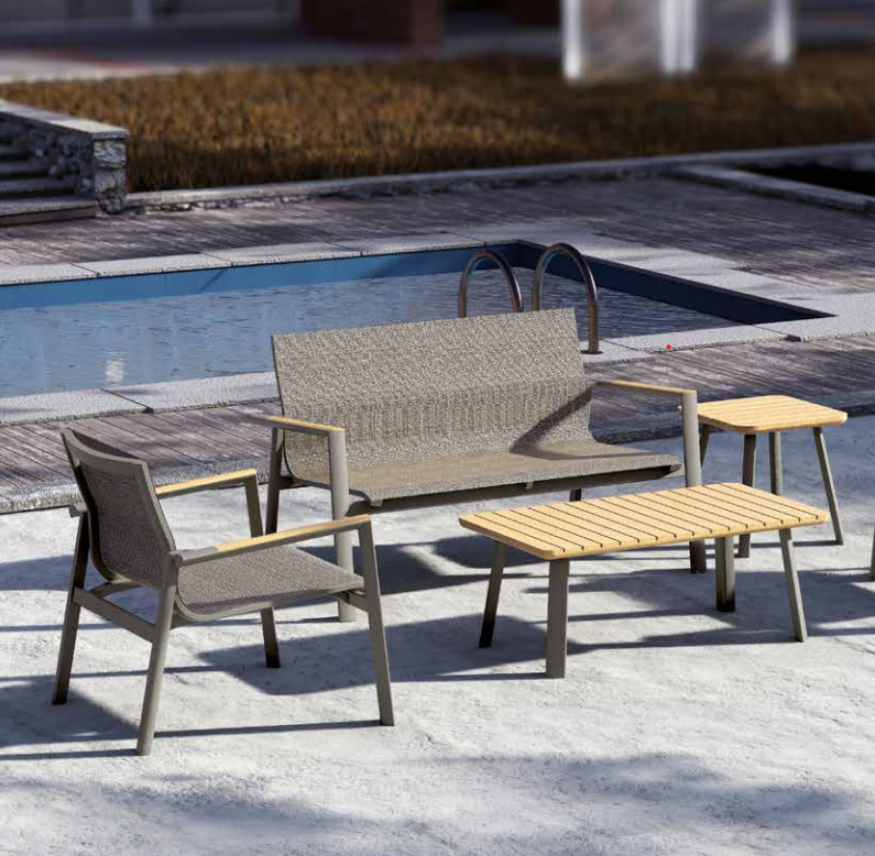 Al Fresco Aspect Sling Deep Seating and Gathering Set
