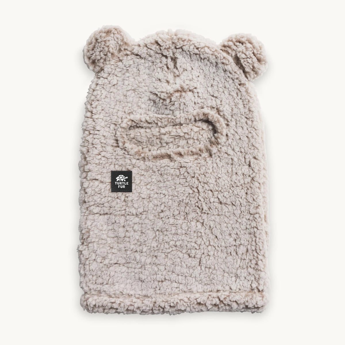 Turtle Fur Kids Comfort Lush Bear Balaclava in Natural