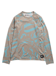 Burton Mens Synthetic Lightweight Base Layer Crewneck in Liquid Mineral