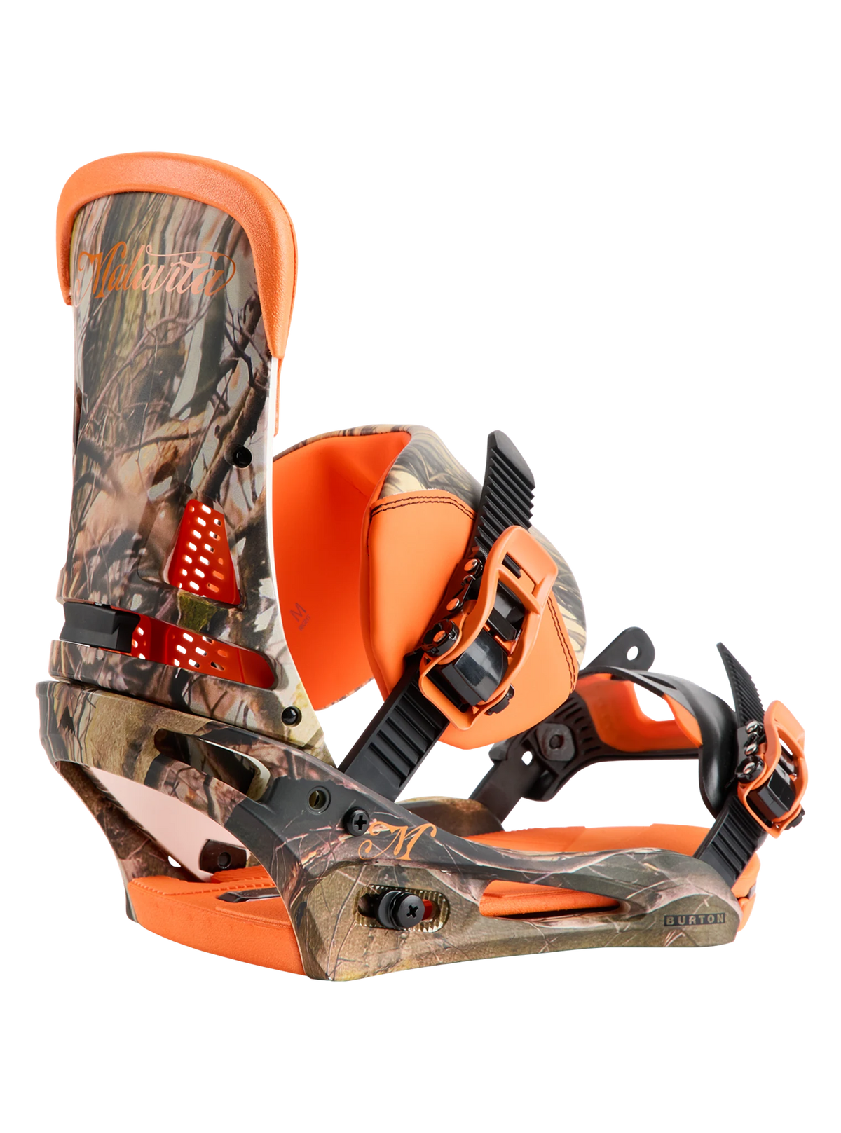 Burton Men's Malavita X Snowboard Bindings 2027 in Camo