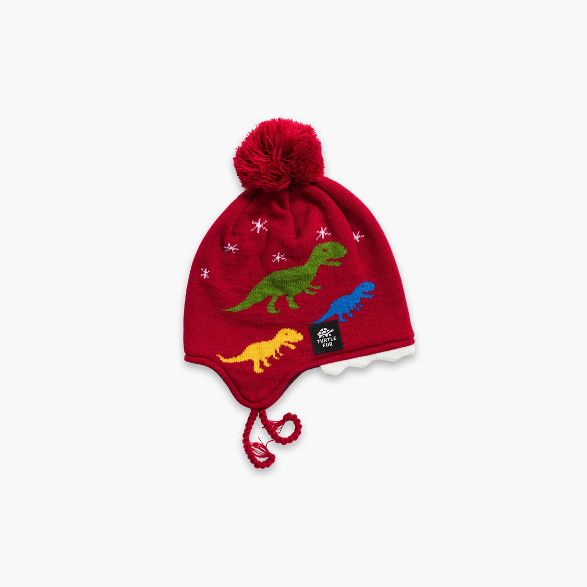 Turtle Fur Toddler Chomp Chomp Hat Red