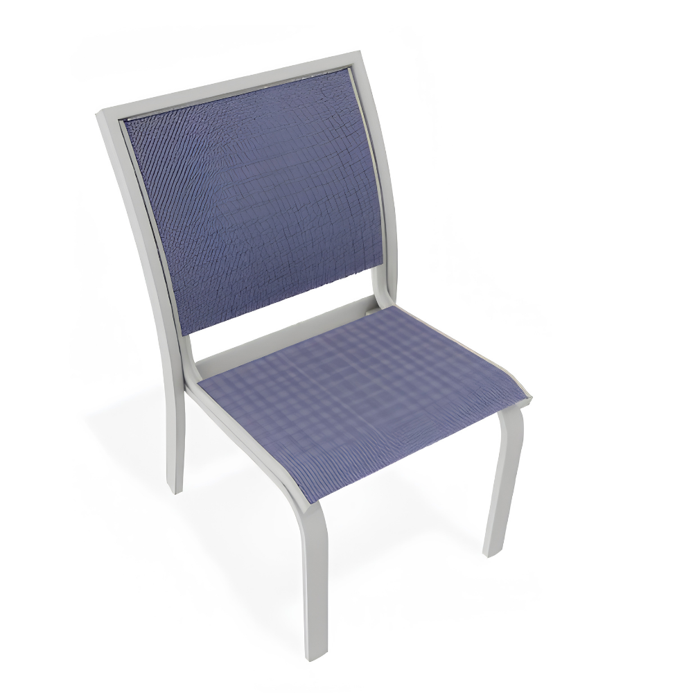 Telescope Bazza / Kendall Stacking Armless Cafe Chair Snow / Breeze Sling