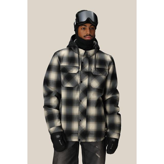 686 Mens Woodland Insulated Jacket Limestone Plaid