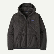 Patagonia Ms Diamond Quilted Bomber Hoody Black W/black