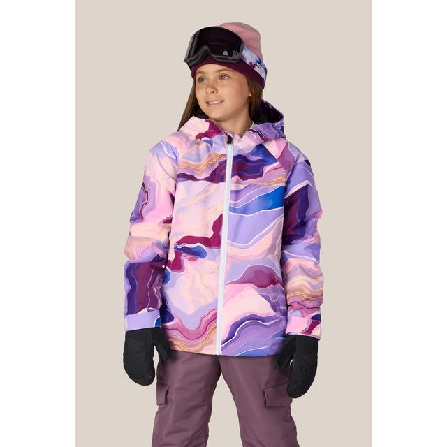 686 Girls Athena Insulated Jacket Alpenglow Blue Sedimentary