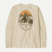Patagonia Ms L/S Chouinard Crest Responsibili-Tee Birch White