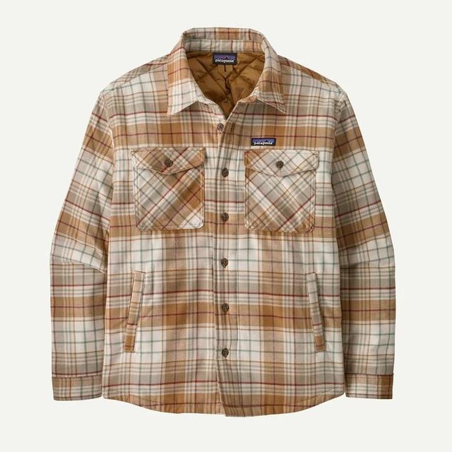 Patagonia Ms LW Insulated Fjord Flannel Shirt Depth: Nest Brown