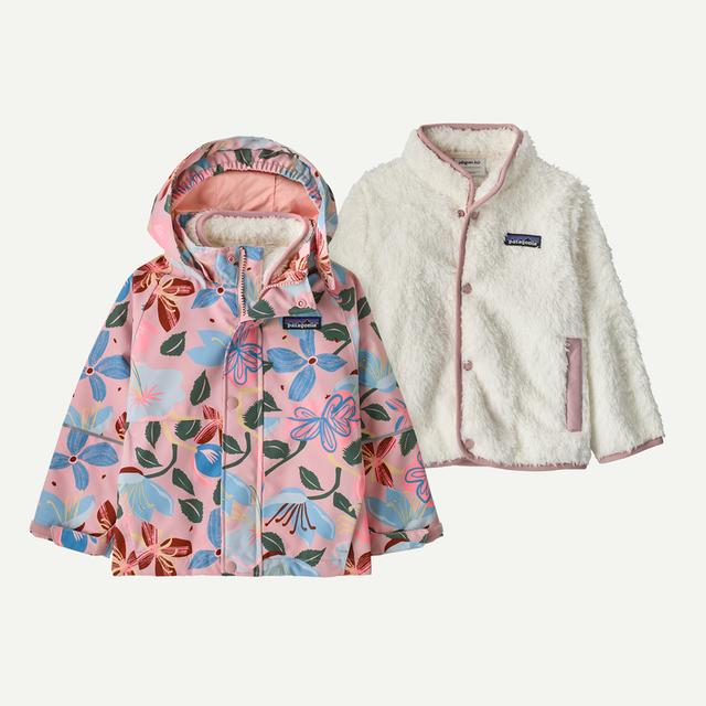 Patagonia Baby All Seasons 3-In-1 Jacket Hopes and Blooms: Fuzzy Mauve