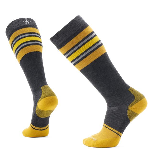 Smartwool Snowboard Targeted Cushion Stripe Extra Stretch OTC Socks Charcoal