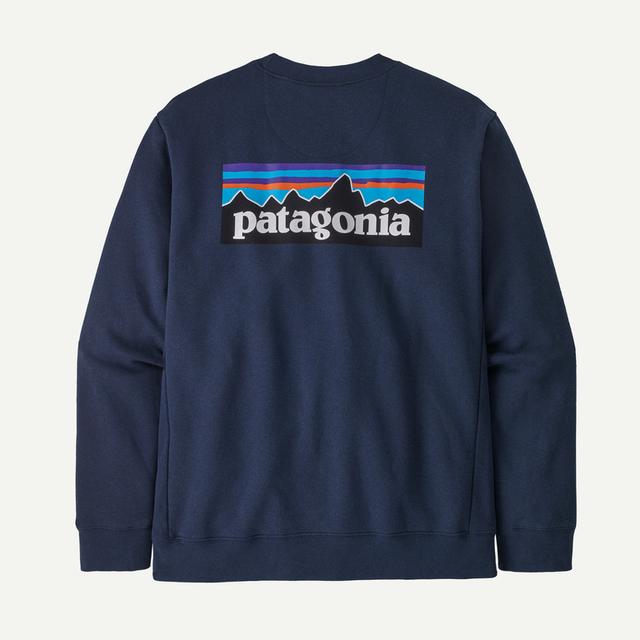Patagonia Ms P-6 Logo Uprisal Crew Sweatshirt New Navy