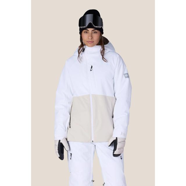 686 Womens Outline Shell Anorak White Colorblock