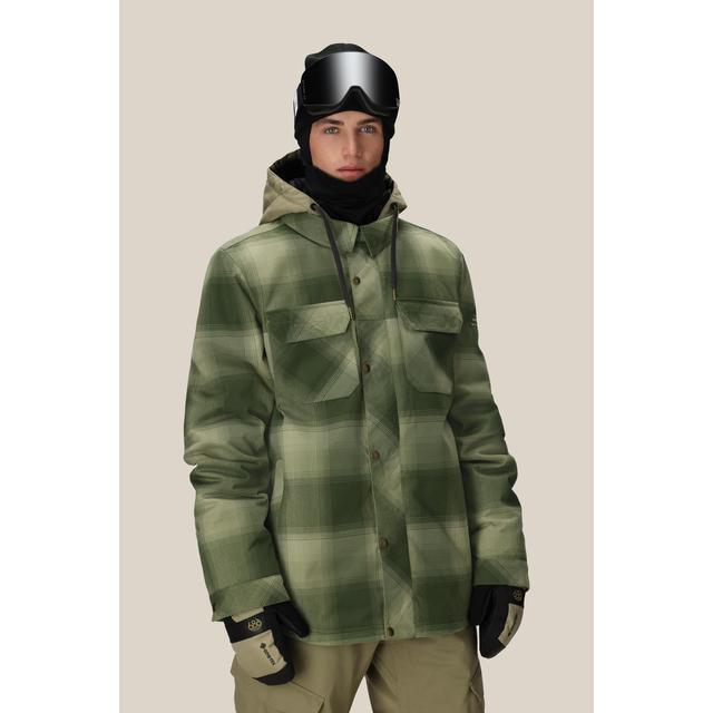 686 Mens Woodland Insulated Jacket Sage Plaid