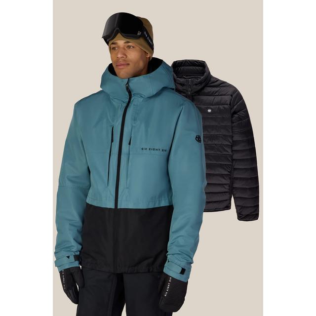 686 Mens Smarty 3-In-1 Form Jacket Pale Firn Colorblock
