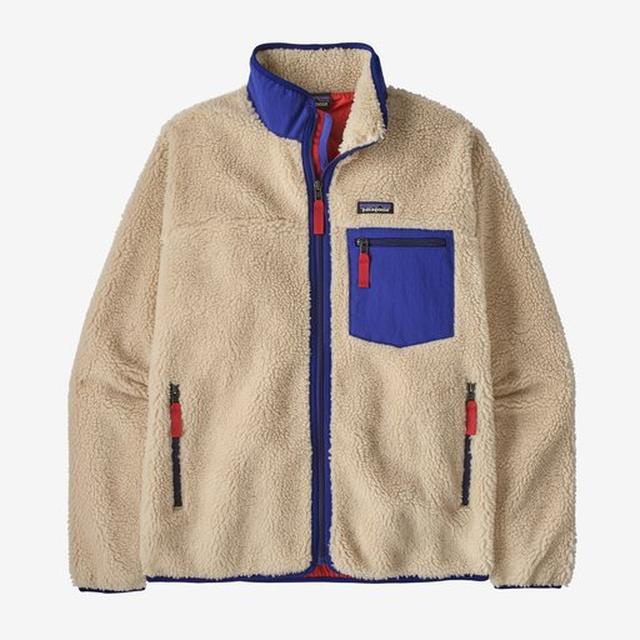 Patagonia Ms Classic Retro-X Jacket Dark Natural W/cobalt Blue