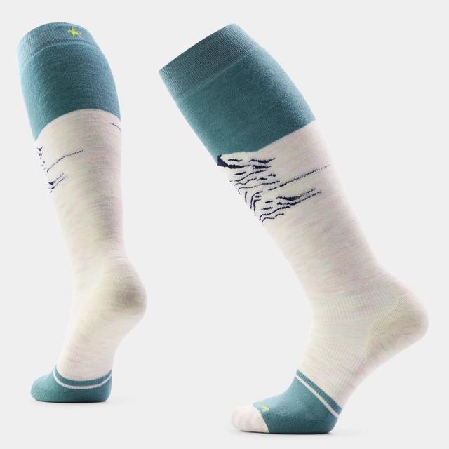 Smartwool Womens Snowboard Targeted Cushion Valley Sunset Otc Socks Moonbeam
