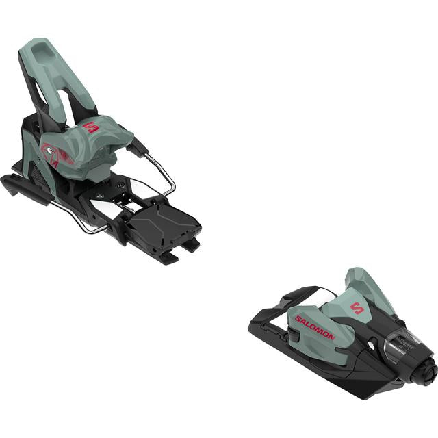 Salomon Strive 14 GW Ski Bindings / Iceberg Green/Black/Raspberry