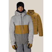 686 Mens 2001 Logic Jacket Light Grey Colorblock
