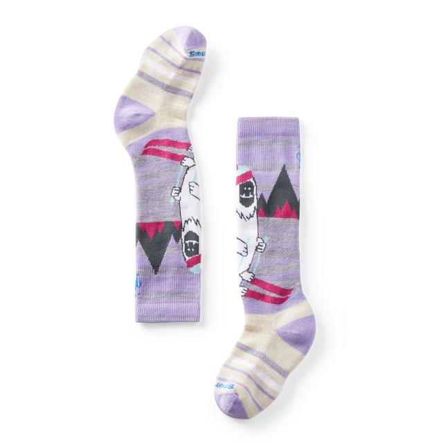 Smartwool Kids Wintersport Full Cushion Yeti Pattern OTC Socks Ultra Violet