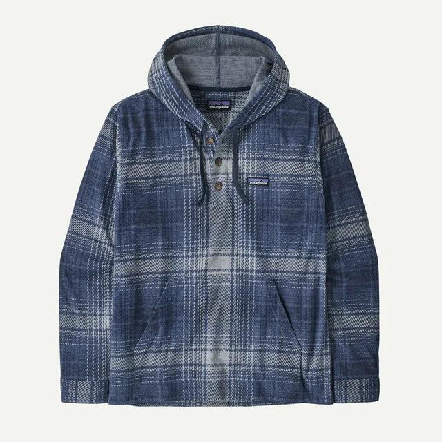 Patagonia Ms Stretch Fjord Flannel P/O Hoody Slopeside: New Navy
