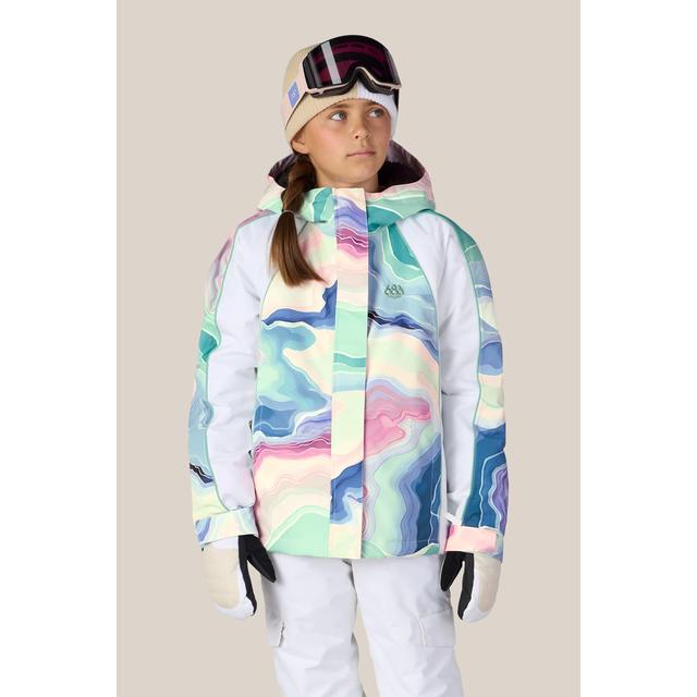 686 Girls Hologram Insulated Jacket Wasabi Sedimentary