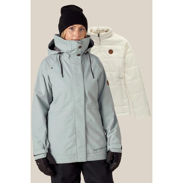 686 Womens Smarty Spellbound Jacket Dusty Marine Dobby