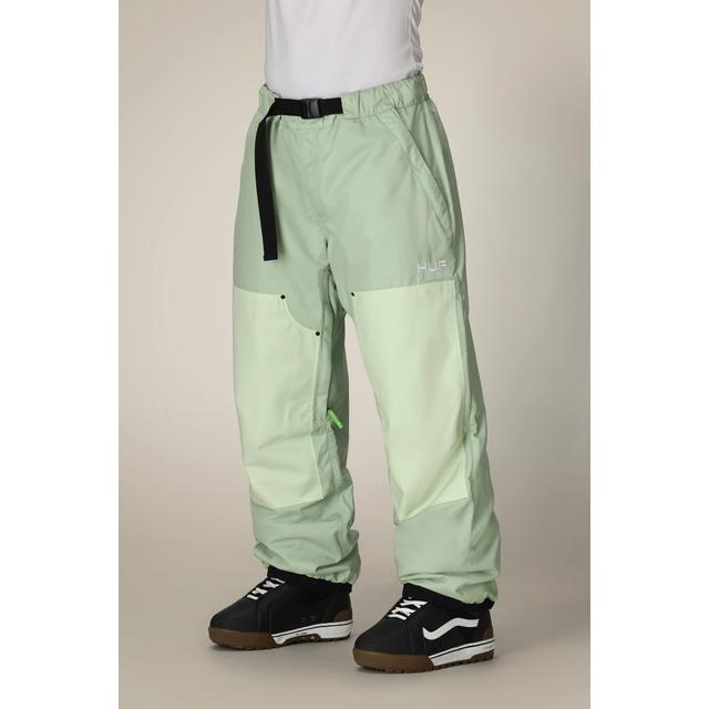 686 Mens Huf Double H Pant Huf Green Colorblock