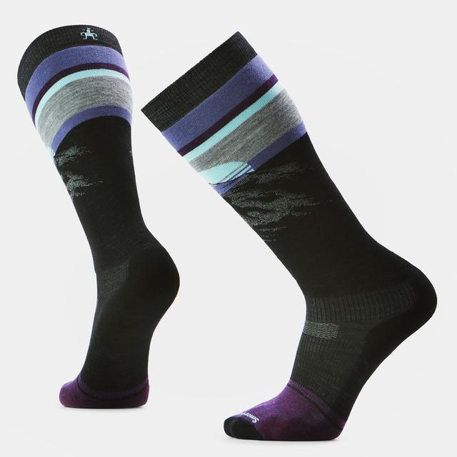 Smartwool Snowboard Targeted Cushion Mountain Sunrise OTC Socks Black
