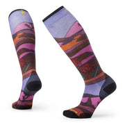 Smartwool Womens Ski Zero Cushion Floral Field Print OTC Socks Picante