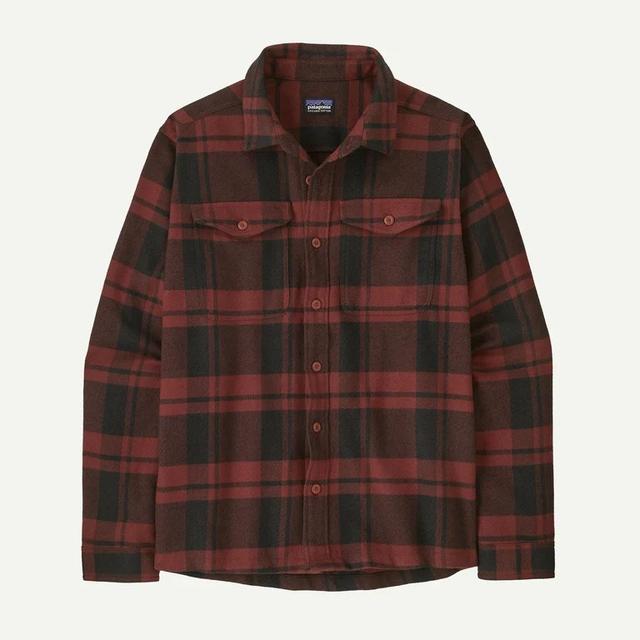 Patagonia Ms Fjord Flannel Shirt Powder: Rusty Red