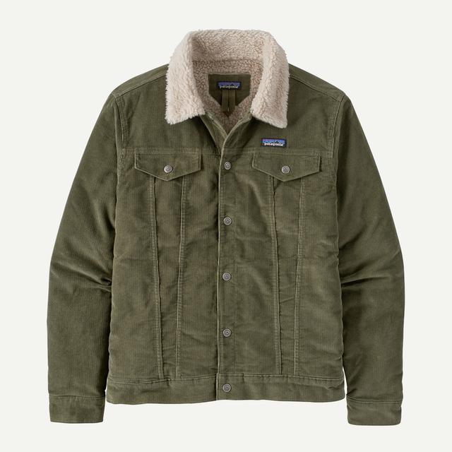 Patagonia Ms Pile Lined Trucker Jacket Basin Green