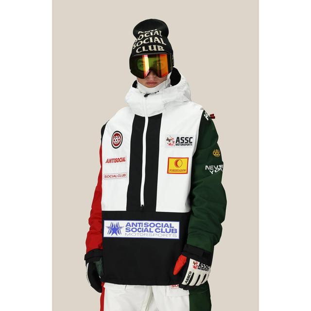 Mens 686 Assc F1 Shell Anorak Assc White Colorblock