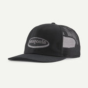 Patagonia Relaxed Trucker Hat 95 Oval Logo: Black