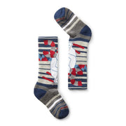 Smartwool Kids Wintersport Full Cushion Yeti Pattern OTC Socks Alpine Blue