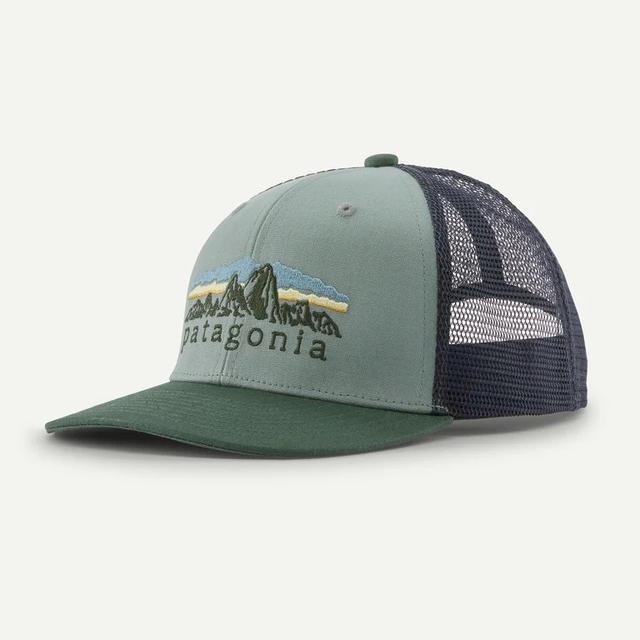 Patagonia Ks Trucker Hat Fitz Roy Foothills: Cover Green