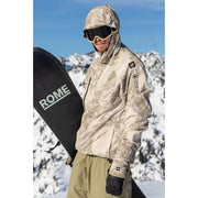 686 Mens Gore-Tex Core Shell Jacket Limestone Hemisphere Print