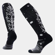 Smartwool Womens Ski Full Cushion Ice Blossom Otc Socks Black